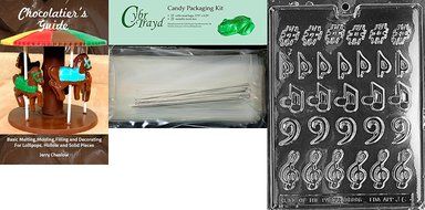 Cybrtrayd J006 Music, Music, Music Chocolate Candy Mold with Exclusive Cybrtrayd Copyrighted Chocolate Molding... N6