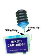 Edible Ink Refill Kit for Epson Printer - 1 oz Bottles 4 Colors Black Cyan Yellow Magenta N2