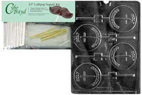 Cybrtrayd R026 Holy Communion Lolly Chocolate Candy Mold with Exclusive Cybrtrayd Copyrighted Chocolate Molding... N4