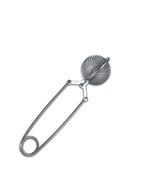 Round Double-Mesh Stainless Steel Tea Infuser Stir Wand, w/ Jointed Clip Clamp Handle N2