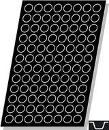 Demarle M370 G Non-Stick 96-Form Flexipan Pomponettes Mold