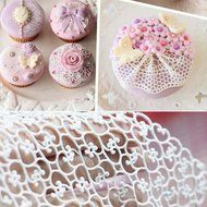 Baking DIY Tool Lace Silicone Mold Fondant Mat Sugar Chocolate Cake Decorated N3