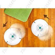 Auto Vacuum Cleaner Robot Microfiber Smart Robotic Mop Automatic Dust Cleaner (Black) N6