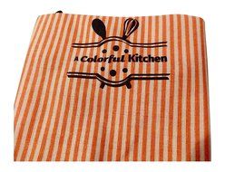 2 Kid's Colorful Orange and White Striped Aprons, plus 2 Professional Silicone Baking Mats-easy Clean Up, and... N5