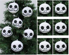 NIGHTMARE BEFORE CHRISTMAS Plush Ornament Set Featuring 6 Jack Skellington Christmas Tree Plush Ornaments - &nbsp;Average... N2