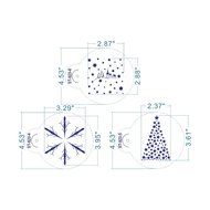 ART Kitchenware 6pcs/set Merry Christmas Celebration Stencil Set for Cookies Plastic Fondant Decoration Cupcake... N3