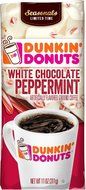 Dunkin' Donuts White Chocolate Peppermint Ground Coffee, 11 oz