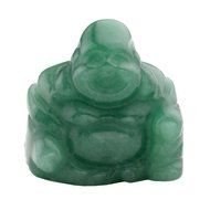 JOVIVI 1pc Natural Carved Gemstones Happy Buddha Figurine Statue 1.2&#039;&#039; Room Decoration, with Gift Box (Rose Quartz) N13