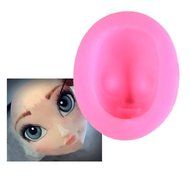 Gooday 2 Pieces DIY Non Stick Silicone Mold Girl Face Baking Tool Cake Fondant Chocolate Decorating Mold Sugarcraft N6