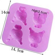 4 cavity kuromi mini cake silicone bakeware cake decorating silicone nonstick mould N2