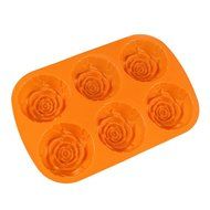 PIAGO 1 Pcs 6 Rose Silicone Cake Baking Mold Cake Pan Muffin Cups Handmade Soap Moulds Biscuit Chocolate Ice Cube... N2