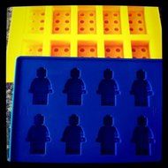 Building Bricks and Minifigure Ice Cube Tray or Candy Mold with FREE Lego Ninjago Sticker! N2