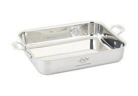 Lenox L-12171 3-Ply SS Roaster and Rack, 16-Inch, Silver N4