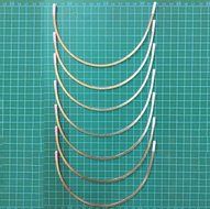CHENGYIDA 10PCS(5Pairs) spring steel underwire for bras, bustiers, corsets or clothing - Size L (Meatures total...