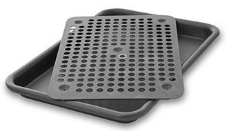 LloydPans Kitchenware 9 Inch by 13 Inch Quarter Sheet Pan Oven Roaster