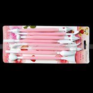 Generic 8Pcs/Set Modelling Carving Fondant Cake Flower Chocolate Craft Tool Decorating Cutters Kit(White) N4