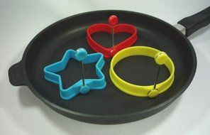 Silicon Egg &amp; pancake ring set N5