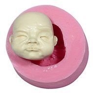 Sher Silicone Mould DOLL&iexcl;&macr;S FACE Sugarcraft Cake Decorating Fondant Fimo Mold N2