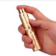 10ml ATOMISER COLOUR EMPTY SPRAY PERFUME TRAVEL BOTTLE REFILLABLE ALUMINIUM, Available colors--Black, Silver,... N4