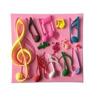 Y&amp;XL&amp;H Music Note Decoration Fondant Mold Cake Decoration Mold N3