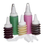 Plastic Cake Cream Pastry Cookie and Cupcake Decorating Set of 5 N2