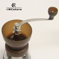 RC Manual Ceramic Burr Coffee Grinder Hand-crank Coffee Mill, Pot Capacity 120g (Brown) N6
