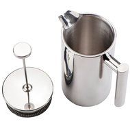 Double Wall Tea & Coffee Brewer | Stainless Steel Coffee Pot & Maker - French Press 1 Liter 34 Oz Coffee Pot with... N9