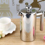 YOOYOO 350ML Stainless Steel Insulated Coffee Tea Maker with Filter Double Wall (350ML) N9