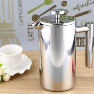 YOOYOO 350ML Stainless Steel Insulated Coffee Tea Maker with Filter Double Wall (350ML) N11