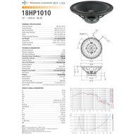 Pair Faital Pro 18HP1010 4ohm 18" Subwoofer 2000W 98dB 4"VC Replacement Speaker N3