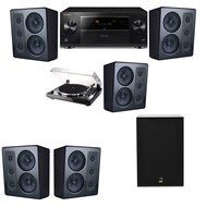 M&amp;K Sound MP300 Monitor Speaker 5.1 Thorens TD-240-2 X12 Pioneer Elite SC-89