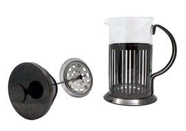 Brandani Borosilicate Glass French Coffee Press and Tea Infuser Titanium N2