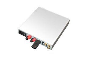 NuForce DDA120 Powerful Integrated Digital Amp with BTR1 Bluetooth Receiver Dongle Included (Silver) N11