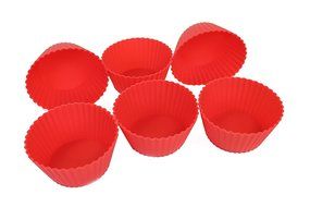 Hamilton Beach Set of 6 Silicone Baking Cups - Texas Size