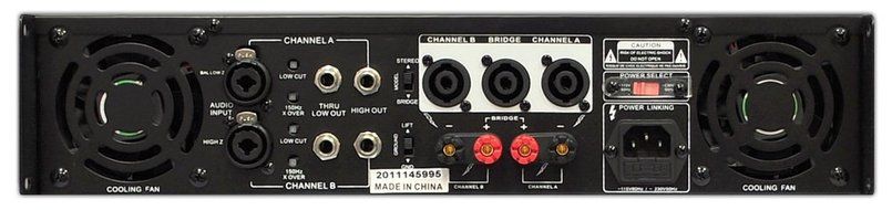 PYLE PTA3004U 3000W 2-Channel Amplifier with USB/SD Readers &amp; Built-In Crossover N4