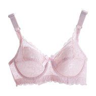 PHOTNO Women Push Up Deep V Ultrathin Underwire Padded Lace Brassiere Bra Big Size N24