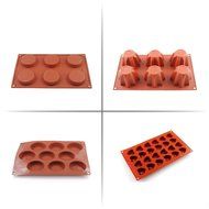 2win2buy 4Pcs Silicone Baking Cake Mold Bakeware Chocolate Cookie Candy Jelly Icecream Mould