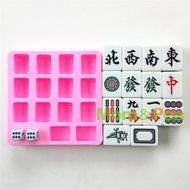 Mom&amp;pea 0609 Mahjong Mixed Shaped Silicone Mould for Fondant Cake Sugar Paste Cake Decoration 3d Cake Toppers... N2