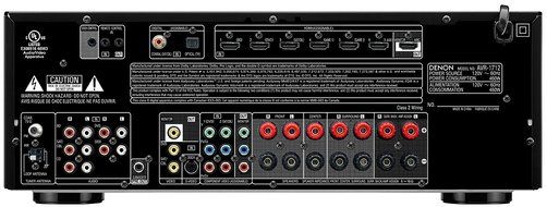 Denon AVR-1712 A/V Surround Receiver (Black) (Discontinued by Manufacturer) N3