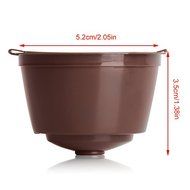 2 pcs Compatible Reusable Coffee Capsules Coffee Filters + Coffee Spoon N4
