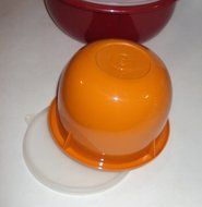 Vintage Tupperware Classic Flat Bottom Mixing Bowls Set Fall Harvest Colors N7