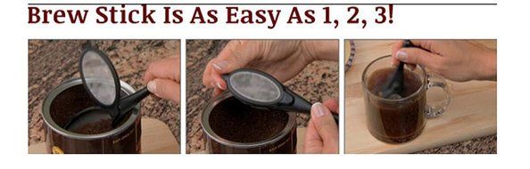 SHOWEET Coffee Spoon Filter- Reusable Stainless Steel Metal Mesh Tea Filters with Handle by Sell4Style (Black&amp;... N2