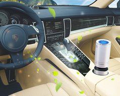 GOSO Ionic Car Air Purifier Freshener and Aroma Diffuser Eliminates Smoke Smell and Other Odors Using HEPA and... N3