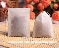 Adecco LLC Disposable Tea Filter Bags - 100 Count (100) N3