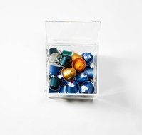 Nespresso Cube Plexiglass Capsule Pod Holder, Clear Dispenser, Storage Solution for Nespresso Machines - Fits... N4