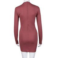 Women Dress,Haoricu Feminine Fashion Bandage Sexy Long Sleeve Dress Casual Straight Dress N6