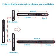 Mounting Dream MD5420 Sound Bar Bracket Universal Sound Bar TV Mount for Mounting Above or Under TV Fits Most... N2