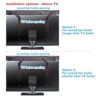 Mounting Dream MD5420 Sound Bar Bracket Universal Sound Bar TV Mount for Mounting Above or Under TV Fits Most... N3