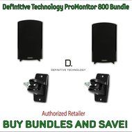 Definitive Technology ProMonitor 800 Bookshelf Speakers (Pair Black) &amp; Definitive Technology Pro-Mount 90 - Pair...