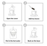 Gyro Design Tea Strainer, fuway Loose Tea Leaf Infuser, Tea Filter, [Food-Grade] Silicone / PP Material Tea Tools... N5